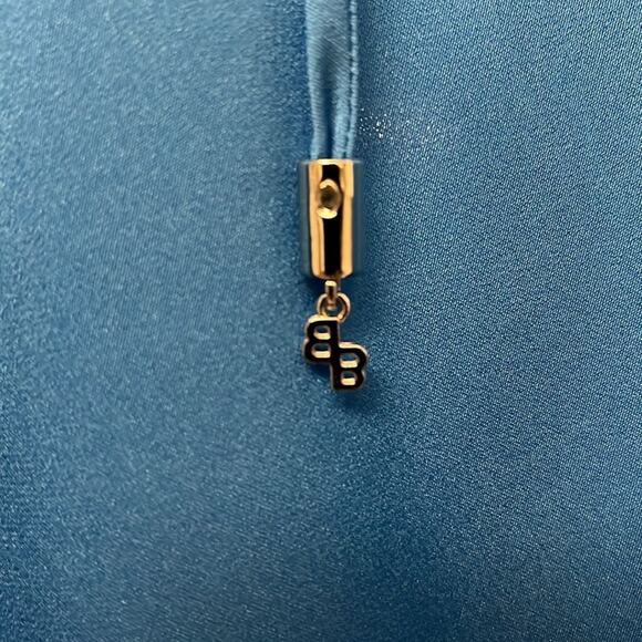 BOSS RELAXED-FIT BLOUSE IN STRETCH SILK WITH TIE FRONT Size 8 - Picture 6 of 6